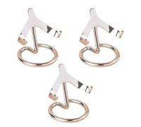 YIGZYCN Juego de 3 soportes de esfera de cristal de metal resistentes, superficies de exhibición modernas, decoración de escritorio, soporte de esfera de cristales de metal