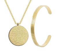 YIGZYCN Juego de collar y collar Ayatul Kursi de acero inoxidable para cuello y muñeca, adorno para personas fieles
