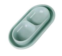 YIGZYCN Juego de cuencos dobles para gatos que alimentan mascotas y callejeros, fácil de limpiar, uso en el jardín, cuenco moderno para gatos