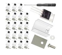 YIGZYCN Juego de montaje de aislante profesional IRF4905 con solución térmica TO220 resistente para aplicar alta potencia disipador de calor para fuente de alimentación