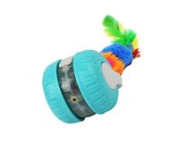 YIGZYCN Juguete automático para gatos, juguete interactivo, divertido ejercicio divertido para felinos de interior, juego de cazador eléctrico automático giratorio