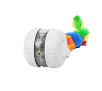 YIGZYCN Juguete automático para gatos, juguete interactivo, divertido ejercicio divertido para felinos de interior, juego de cazador eléctrico automático giratorio