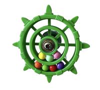 YIGZYCN Juguete de pájaro de color con cuentas giratorias para pájaros pequeños como conures y periquitos, muñecas cacatúas