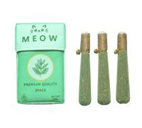 YIGZYCN Juguete interactivo para masticar para gatos con palo natural enrollado a mano y campanas de cuerda, dentales, cuidado de la salud, gatitos, juego de palos enrollados a mano con cuerda para