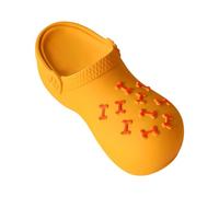 YIGZYCN Juguete masticable chirriante para perros grandes, diseño interactivo de rebote, limpieza de dientes de látex, superficies de limpieza de dientes, juguete canino activado por ruido