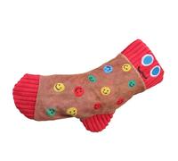 YIGZYCN Juguete masticable para perros pequeños con forma de calcetín de felpa chirriante para masticar dentición para mascotas, entretenimiento interactivo para razas de perros para dentición