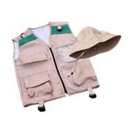 YIGZYCN Kits de exploradores para niños al aire libre, kits de aventura para niños, disfraz de exploradores, chaleco y sombrero, accesorios de disfraz de Halloween