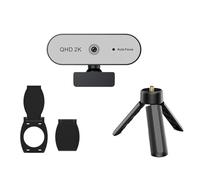 YIGZYCN La cámara web incluye trípodes de metal AutoFocus y tapa de lente para mejorar el video en varios ajustes. Cámara web AutoFocus