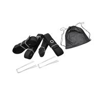 YIGZYCN Línea de límites de voleibol al aire libre con clavos de tierra, marcador de cincha para arena y césped trasero