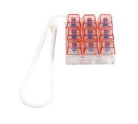 YIGZYCN Llavero con 9 teclas LED, probador de interruptores de juguete con cable de silicona con comentarios táctiles, alivio del estrés para adultos