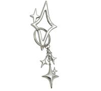 YIGZYCN Llavero con mosquetón de aleación de zinc en forma de estrella para anillos de montañismo, accesorios, mochila, Star - Juego de dos piezas, Talla única