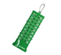 YIGZYCN Llavero de 18 agujeros con indicadores de puntuación de contador de golpes de golf con llavero para golfistas