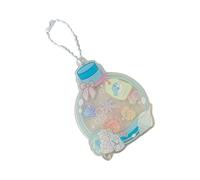 YIGZYCN Llavero de coche para mujeres y niñas, encantador, para bolsos, bebidas, botellas, llaveros, accesorios para mochilas, carteras, accesorios estéticos, Carcasa azul