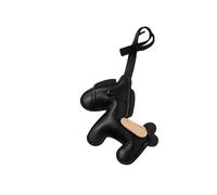 YIGZYCN Llavero de piel sintética con diseño de caballo, con acabado de decoración, multifuncional, colgante para llaves o tiradores de cremallera, dije de bolsa, Negro, Talla única