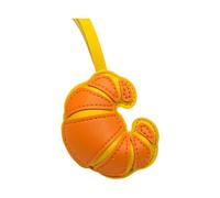 YIGZYCN Llavero estético con dije de cruasanes para mujer, bolso, bolso, mochila, accesorios, regalos del día de San Valentín, dijes estéticos, Mandarina