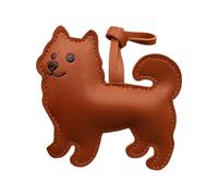 YIGZYCN Llavero tradicional con diseño de perro, resistente a los arañazos, colgante artesanal de poliuretano para mochilas, carteras, decoración de equipaje, accesorio ligero para perro, llavero de