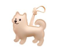 YIGZYCN Llavero tradicional con diseño de perro, resistente a los arañazos, colgante artesanal de poliuretano para mochilas, carteras, decoración de equipaje, accesorio ligero para perro, llavero de