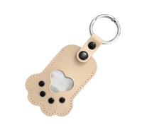 YIGZYCN Llaveros de cuero para guardar pieles de perros y gatos, bonito regalo de pérdida, dije único de patas para pieles y recuerdos creativos