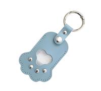 YIGZYCN Llaveros de cuero para guardar pieles de perros y gatos, bonito regalo de pérdida, dije único de patas para pieles y recuerdos creativos