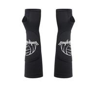 YIGZYCN Mangas elásticas protectoras para brazo, voleibol, antebrazo, para adultos, adolescentes, atletas, baloncesto, bádminton, deportes, protectores de brazo para, Negro, Small/Medium