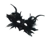 YIGZYCN Máscara de plumas para mujer, máscara veneciana para Halloween, disfraz de Mardi Gras