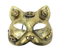 YIGZYCN Máscara unisex dentada para cosplay, máscara steampunk, máscara de media cara para carnaval, Halloween, disfraces, fiesta, regalo