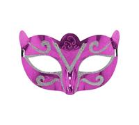 YIGZYCN Máscara veneciana con purpurina para media cara, máscara de ojos para bailes de máscaras, fiesta de Halloween, cosplay, regalo de sesión de fotos