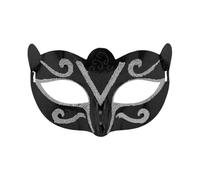 YIGZYCN Máscara veneciana con purpurina para media cara, máscara de ojos para bailes de máscaras, fiesta de Halloween, cosplay, regalo de sesión de fotos