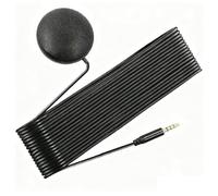 YIGZYCN Micrófono redondo omnidireccional inteligente con luz LED silenciosa de 3,5 mm, compatible con USB, para conferencias, seminarios web, micrófono de recogida omnidireccional