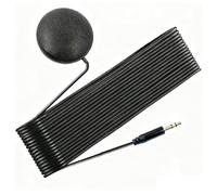 YIGZYCN Micrófono redondo omnidireccional inteligente con luz LED silenciosa de 3,5 mm, compatible con USB, para conferencias, seminarios web, micrófono de recogida omnidireccional