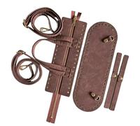 YIGZYCN Mochila de costura con accesorios de piel sintética premedidos para manualidades, bolsa de diseño portátil, accesorio de costura