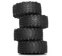 YIGZYCN Modelo de control remoto de goma para coche, suministros Beadlock, juego de neumáticos de barro y terreno, piezas de coche finas desmontables