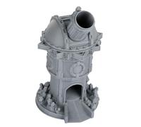 YIGZYCN Moderna torre de dados circulares coleccionables de resina para contar historias creativas y regalar, modelo de exhibición de esfera de ciencia ficción