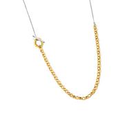 YIGZYCN Moderno collar largo con hebilla OT para suéter, cadena de acero inoxidable, longitud ajustable, gargantilla para mujer, collar largo