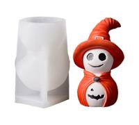 YIGZYCN Molde de silicona de calabaza de Halloween para resina epoxi, molde de chocolate fácil de desmoldar para jabón, moldes de calabaza