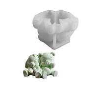 YIGZYCN Molde de silicona de grado alimenticio con forma de animales para osos conejos y manualidades de forma segura