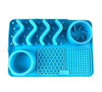 YIGZYCN Molde de silicona para lamer mascotas de silicona de resina, almohadilla de comida para mascotas, almohadilla de comida lenta para perros, almohadilla de comida lenta para lamer perros