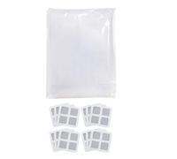 YIGZYCN Pantallas invisibles resistentes al desgarro, diseños adhesivos para uso en interiores y exteriores, mallas sin herramientas, juego de instalación de cinta invisible para ventana