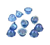 YIGZYCN Paquete de 10 elegantes colgantes de campanas de viento de acrílico para pendientes, collares, colgantes, manualidades