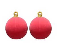 YIGZYCN Paquete de 2 bolas de Navidad inflables para decoración al aire libre para vacaciones, patio, jardín, fiestas, con diseño de inflado rápido, bolas de Navidad, adornos dobles