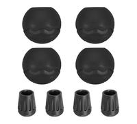 YIGZYCN Paquete de 4 fundas de taburete resistentes al sol, cómodas fundas de asiento al aire libre para acampar y uso al aire libre, protectores de goma para patas de silla