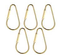 YIGZYCN Paquete de 5 llaveros con sección de sección, llavero, accesorios, cierres colgantes, textura de cobre, perfecto para llaveros con tornillo de bloqueo seguro