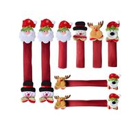 YIGZYCN Paquete de 8 protectores de manija de electrodomésticos de cocina de alta elasticidad que evita resbalones, reduce las necesidades de limpieza, decoración de Navidad, cubierta de manija de