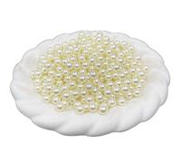 YIGZYCN Perlas de resina versátiles sin agujeros, 7 opciones de diámetro, 5 mm, 6 mm, 8 mm, 10 mm, 12 mm, 14 mm, 16 mm, suministros para manualidades, fiestas, decoración de boda