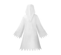 YIGZYCN Poncho fantasma aterrador con cesta de calabaza, disfraz de Halloween para cosplay, fiesta de disfraces, 1/2 piezas, disfraz fantasmal con estampado divertido