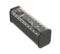 YIGZYCN Power Sources Box 18650 - Batería con iluminación LED y protocolos de carga avanzados, funda de batería desmontable