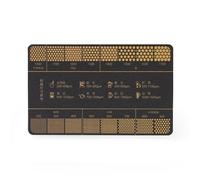 YIGZYCN Precisión Grinders Tarjeta Café Molienda Herramienta de referencia de tamaño Guía de medición para viajes de camping e indicadores de precisión para preparar cafés