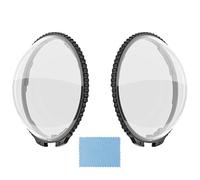 YIGZYCN Protector de lente de cámara de acción reforzado, marco ABS extraíble, cubierta protectora de vidrio de alta claridad para protectores de lentes deportivos