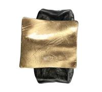 YIGZYCN Pulsera de metal geométrica de ajuste ajustable de aleación cuadrada para mujer, accesorio para uso diario y eventos