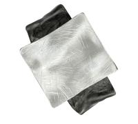 YIGZYCN Pulsera de metal geométrica de ajuste ajustable de aleación cuadrada para mujer, accesorio para uso diario y eventos